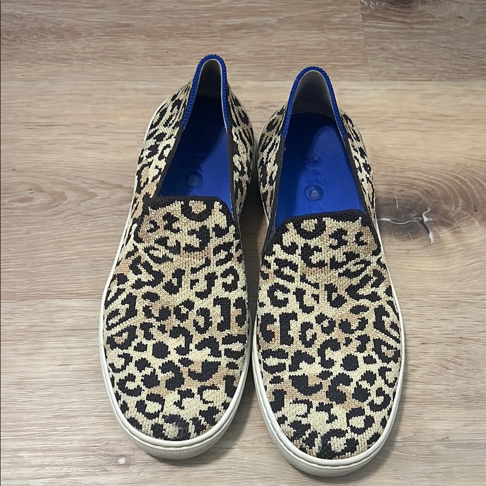 Rothy's Brown and Blue Sneakers Slip-On Comfort